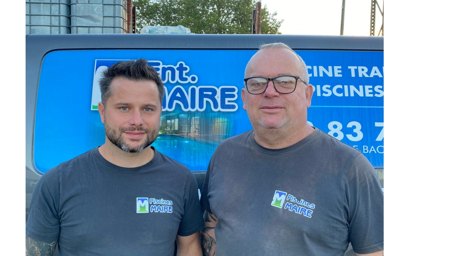 Tony et Laurent Maire, piscinistes à Nancy